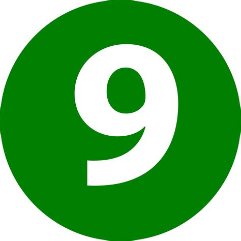 9 Nomor Png Clipart Png Mart