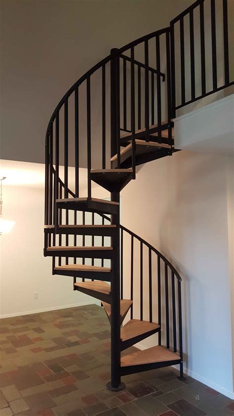 Spiral Staircase Open Riser Stairs In Ct And Nyc Acadia Stairs