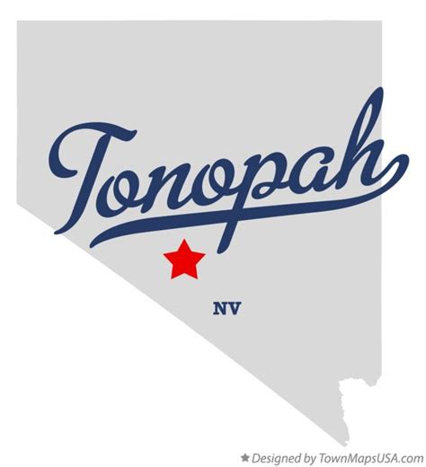 Map Of Tonopah Nv Nevada