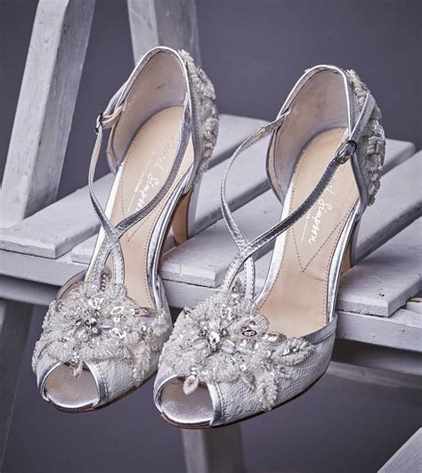 Wedding Shoe Charlotte In Ivory Lace By Rachel Simpson