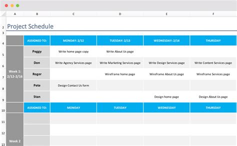 Free Project Schedule Template For Excel Teamgantt