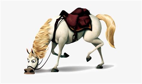 Elementos De Desenho Do Cavalo Branco Colorido Tangled Maximus Hd