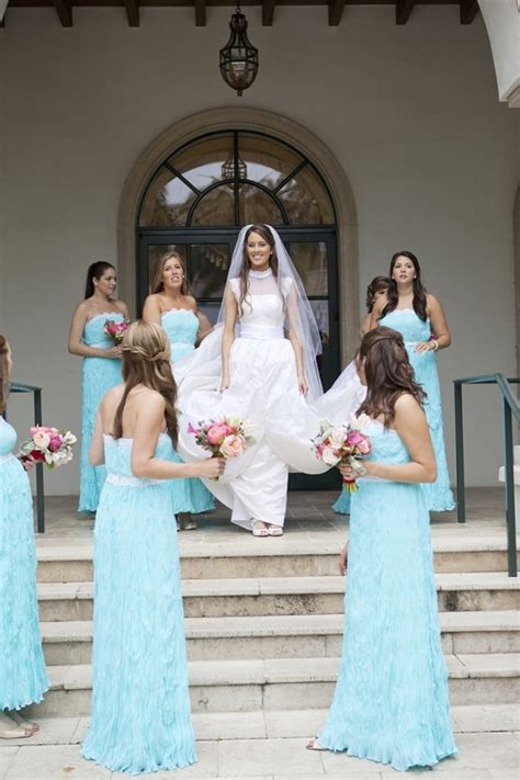 Strapless Tiffany Blue Bridesmaids Dresses Elizabeth Anne Designs