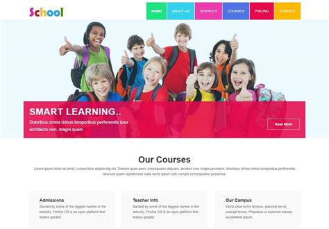 27 Best Free School Html Website Templates 2020