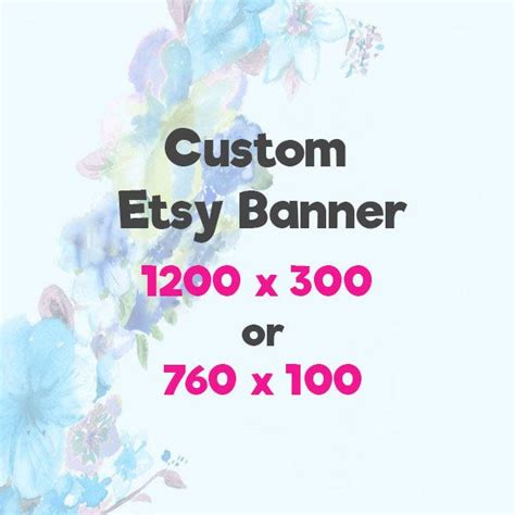 Custom Etsy Banner 1200 X 300 New Banner Custom Etsy Branding Etsy