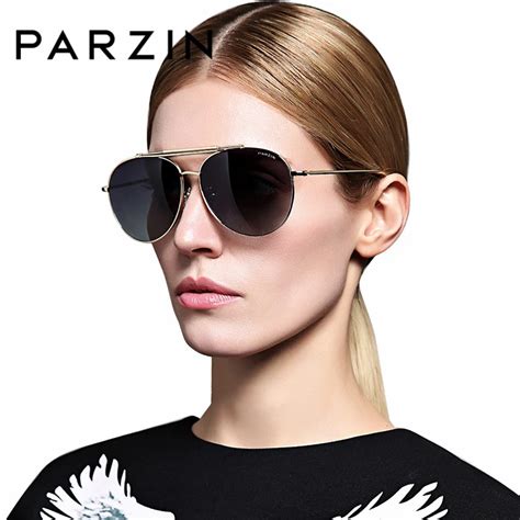Parzin Brand Unisex Classic Alloy Frame Polarized Sunglasses For Men Driving Anti Uv400 Eyewear