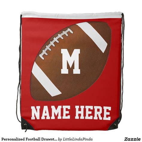 Personalized Football Backpack Bag Change To Your Team Colors Jersey
