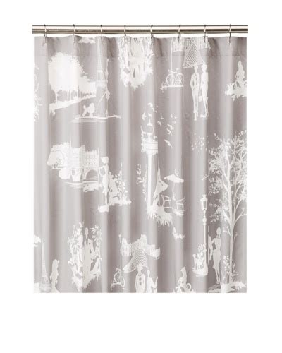 Blissliving Home Madeleine Shower Curtain Grey 72″ X 72″ Modern