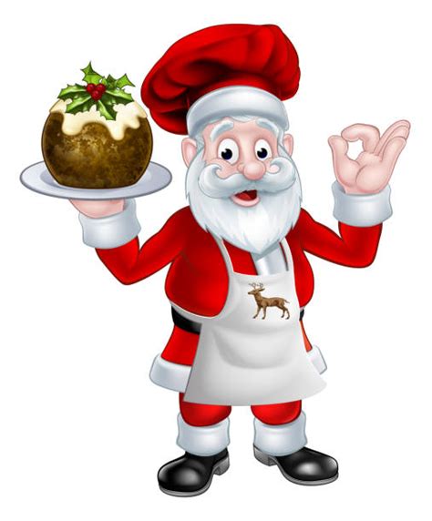 Christmas Santa Cook Chef Illustrations Royalty Free Vector Graphics