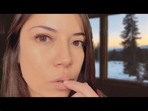 Asmr Kisses At Our Cabin Finger Licking Mouth Sounds Close Up