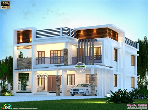 5 Bedrooms 3300 Sq Ft Modern Home Design Kerala Home Design And