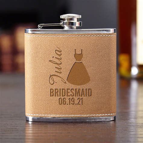Bride Tribe Personalized Flask - Bridesmaid Gift