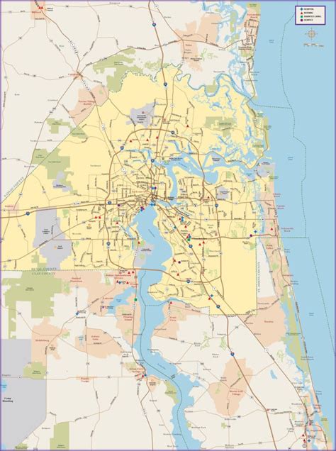 Jacksonville Fl Zip Code Map Printable