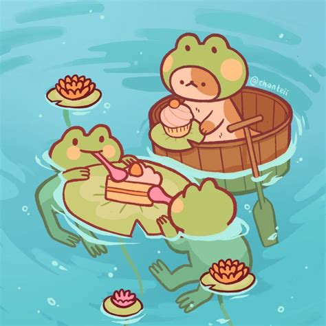 Kawaii Cute Frog Drawing 貓拾弎 Mss13cat Facerisace