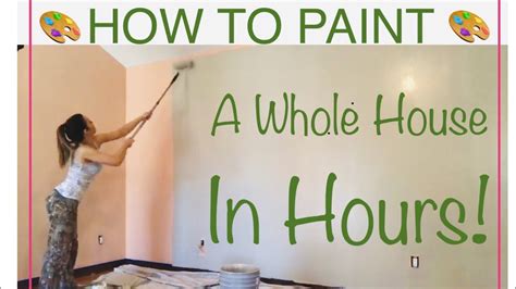 HOW TO PAINT A WHOLE HOUSE IN HOURS Fast Painting Method