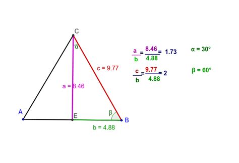 Triángulo Rectángulo 30º 90º Y 60º Geogebra