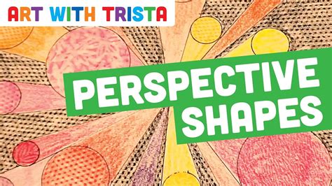 1 Point Perspective Shapes Art Lesson Art With Trista Youtube