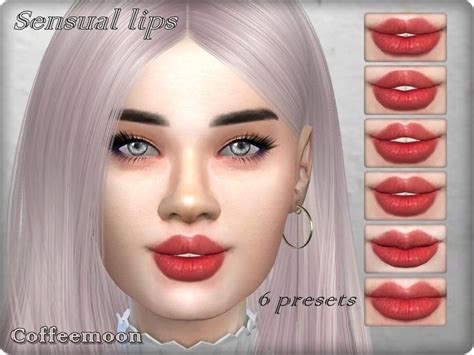 Coffeemoons Sensual Lips Presets Lip Shapes Sims 4 Cc Makeup Sims