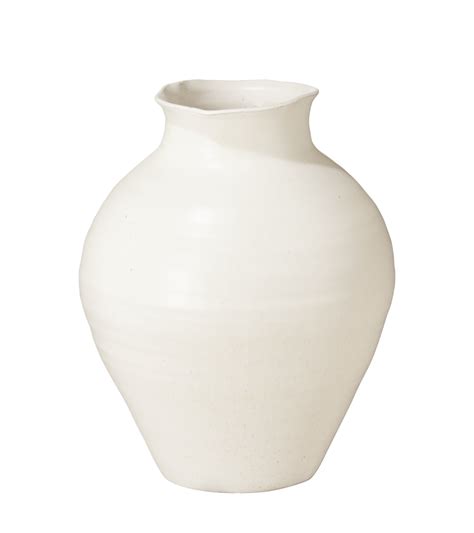 Large Fyli Clay Vase White Oka Us