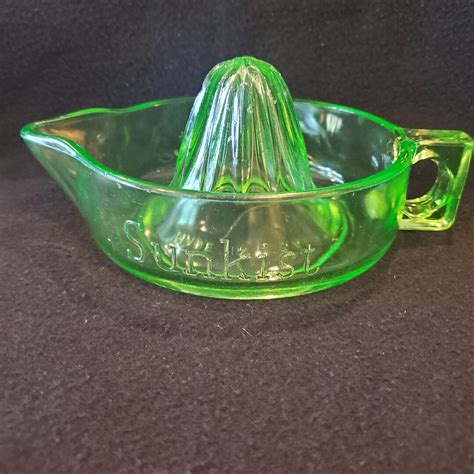 Vintage 1940s Sunkist Citrus Juicer Reamer Green Etsy