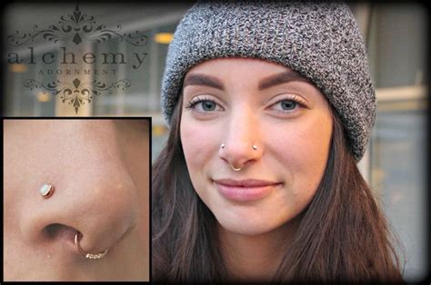 Double Nostril And Septum Piercing So Cute With Images Piercings Double Nose Piercing