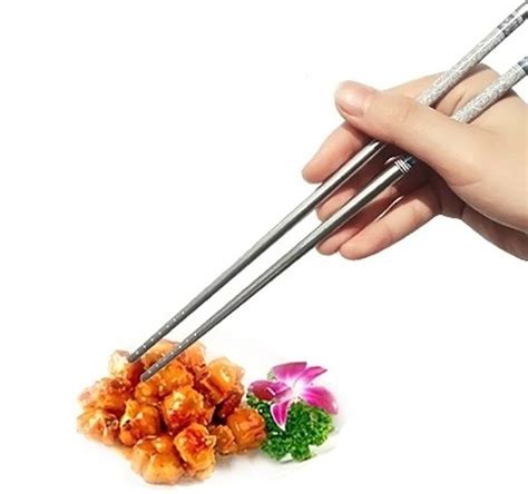 Forks are only used to help guide food onto the spoon. Perfect Pricee Eating, Cooking, Decorative Stainless Steel Chinese, Japanese Chopstick Price in ...