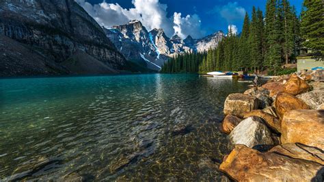 Fonds Decran 3840x2160 Canada Parc Lac Montagnes Photographie De