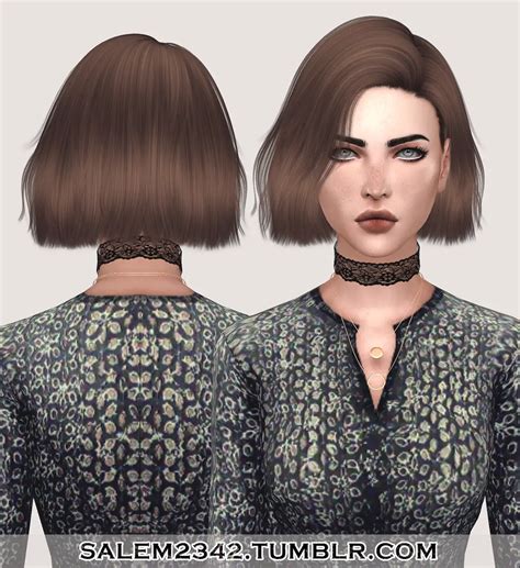 Sims 4 Hairs Salem2342 Nightcrawler`s Confetti Hair Retextured