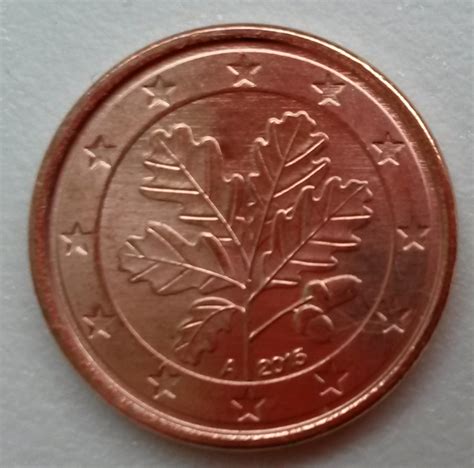 1 Euro Cent 2015 A Euro 2002 Present Germany Coin 36223