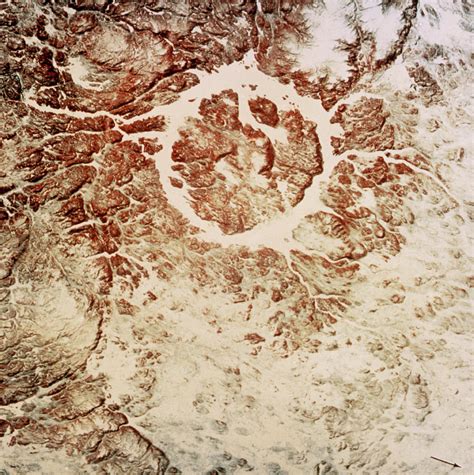 Landsat 1 Photo Of Manicouagan Reservoir Photograph By Nasascience