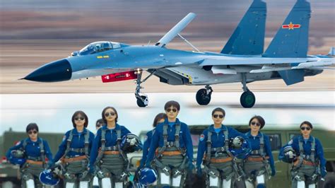 Chinas First 5 Female Pilots Flying J 11b Fighter Jets Successfully