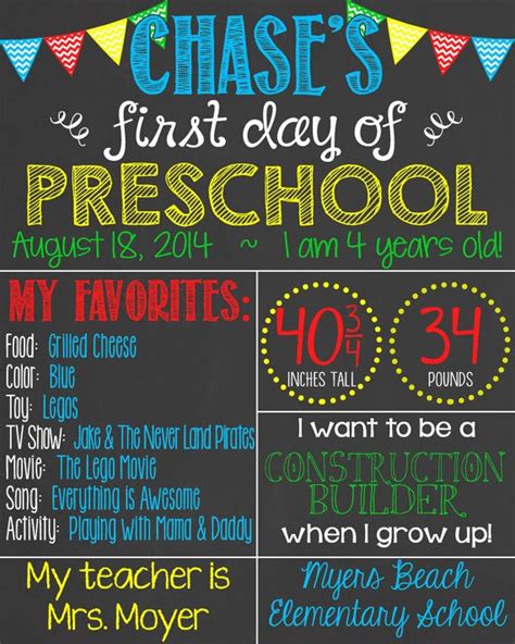 First Day Of School Chalkboard Poster First Day Of Etsy In 2022