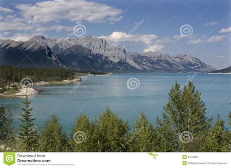 Banff National Park Abraham Lake Stock Image Image Of Blue Mountain