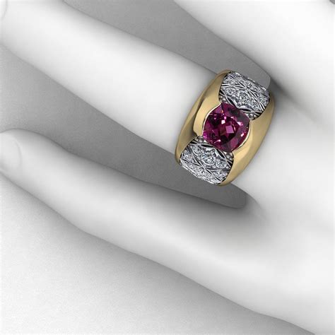 Rhodolite Garnet Dome Ring Jewelry Designs Ring Jewellery Design