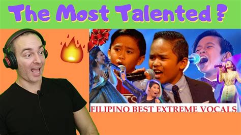 Filipino Singers Best Extreme Vocals Reaction 🇮🇱 Youtube