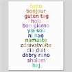 Hello Print Hello in Different Languages Poster Hello Sign - Etsy UK