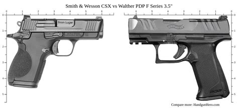 Smith Wesson Csx Vs Walther Pdp F Series Size Comparison