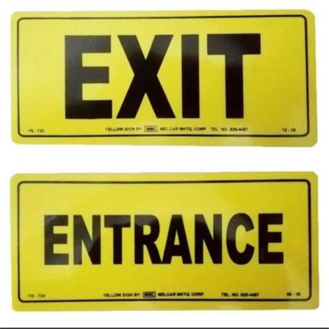 Green Entrance And Exit Signage Ubicaciondepersonascdmxgobmx
