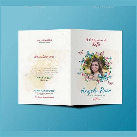 Funeral Brochure Templates Free Free Sample Example And Format Template