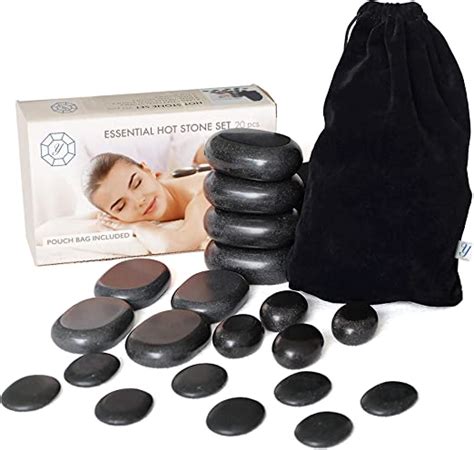 Yommi Hot Stones Massage Premium Set 20 Pcs Total Basalt