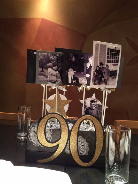 Milestone Birthday Party Centerpiece 90th Birthday Decorations 90th