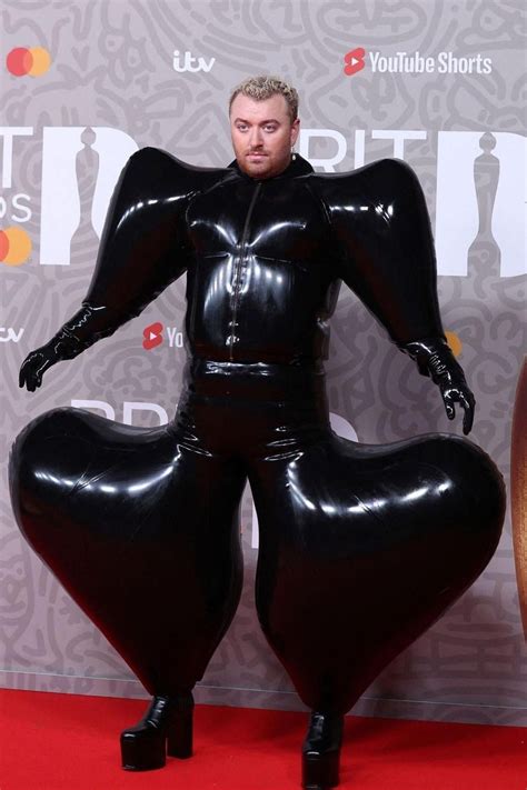 What Went Behind Sam Smiths Inflated Latex Pants Seen At The Brit