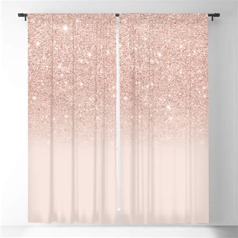 Pink And Gold Glitter Curtains Alan Oliver