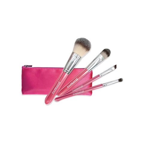 Make Up Brush Set Pink Farmasi