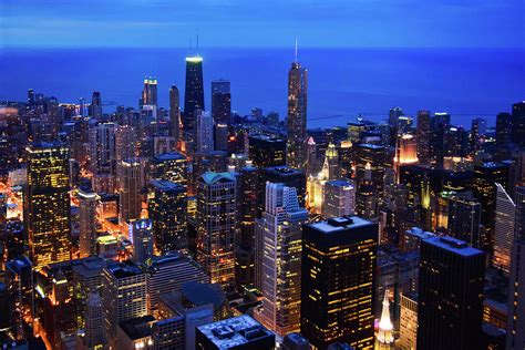 Chicago Nighttime Skyline Photograph By Kyle Hanson Pixels
