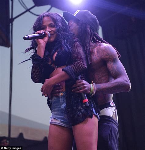 Christina Milian Joins Beau Lil Wayne On Stage At Music Festival