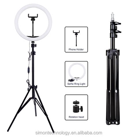 12 Inch Led Ring Light With 21m Tripod Stand