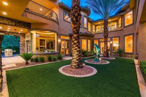 At The Center Of This Luxury Home Is A Gorgeous Outdoor Courtyard That