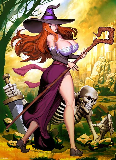 Rule 34 1girls Auburn Hair Brown Eyes Bubble Butt Dragons Crown Genzoman Huge Breasts Long