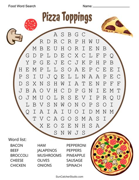 Food Word Search Free Printable Puzzles Diy Projects Patterns